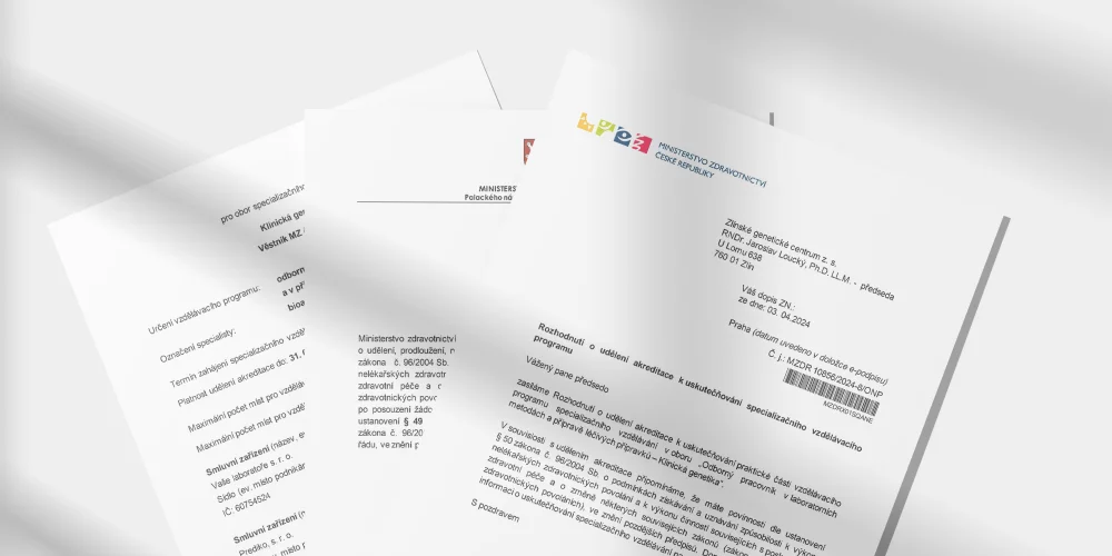Zlínské genetické centrum získalo akreditaci Ministerstva zdravotnictví